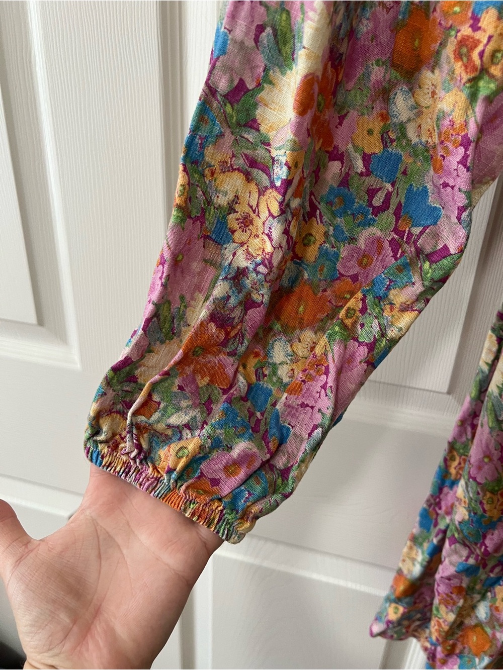 Wild Fable Floral Linen Blend Cutout Dress Size XXL - Picture 3 of 9